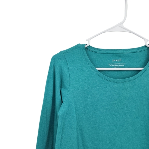 J. Jill PureJill Women's Cotton Stretch Long Sleeves Tee - XS - Picture 2 of 5